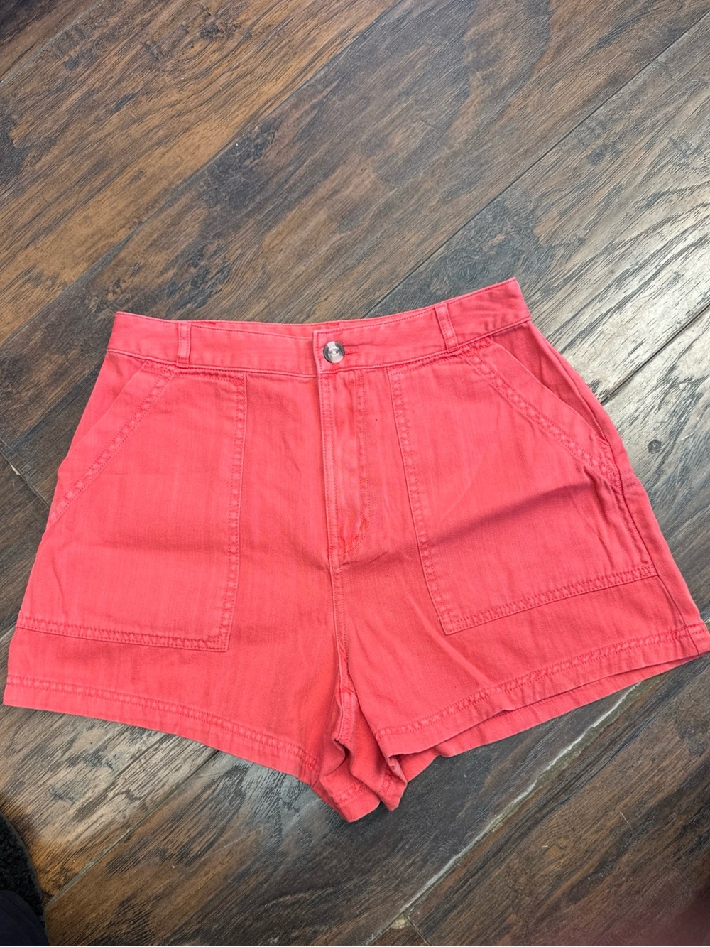Universal Thread Women’s Coral Pink High Rise Utility Shorts Size 6 <<<369>>>
